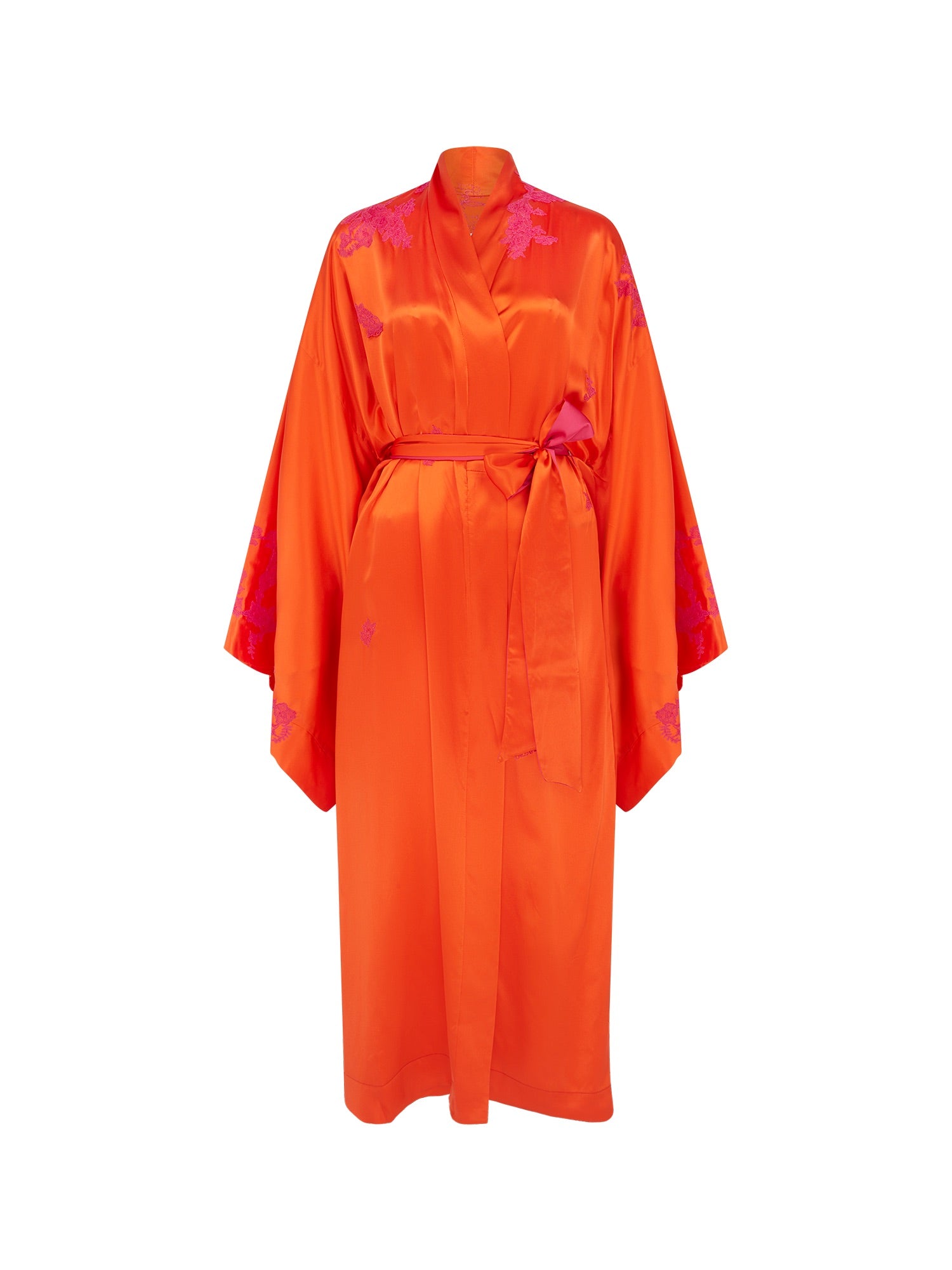 Tokoni Long Kimono in Sweet Orange